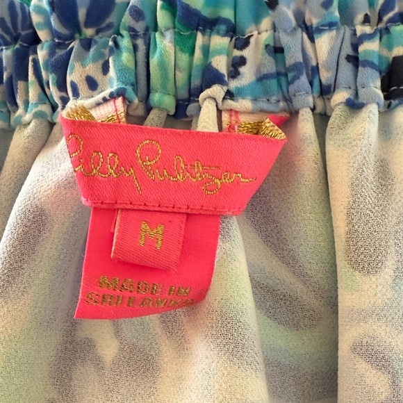 LILLY PULITZER Jennie Off The Shoulder Midi Dress Blue Iris Size M - Picture 5 of 7